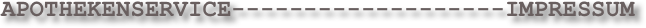 Apothekenservice-------------------Impressum
